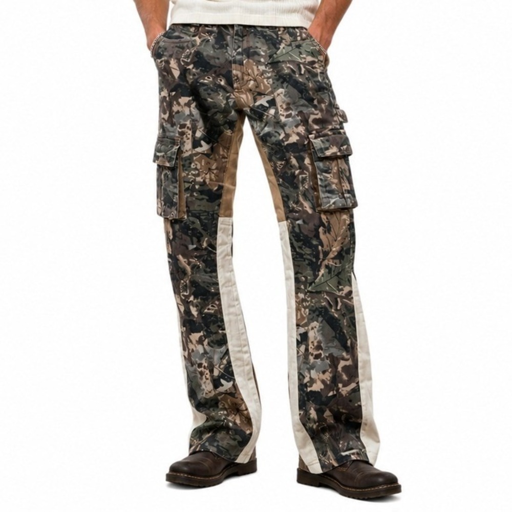 FWRD Denim Fit 3 Stacked Cargo Pants Mens 34x36 Camo Streetwear Tactical NY